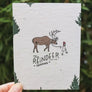 Holiday Christmas wildflower seed paper card